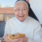 This is the viral video with 8.1 million views showing happy nuns eating a Turkish kebab in Germany