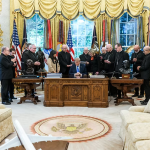 A prayer by some bishops with Trump has become a source of political tension two weeks before the election A prayer by some bishops with Trump has become a source of political tension two weeks before the election